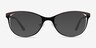 Deco Black Red MetalEyeglass Frames from EyeBuyDirect, with Tinted Lenses