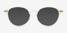 Amity Clear MetalEyeglass Frames from EyeBuyDirect, with Tinted Lenses