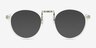 Chillax Clear MetalEyeglass Frames from EyeBuyDirect, with Tinted Lenses
