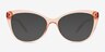 Lydia Coral AcétateMontures de lunettes de vue d'EyeBuyDirect, Avec des Verres Teintés