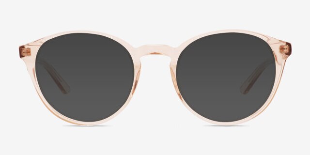 Zoff Clear Orange AcetateEyeglass Frames from EyeBuyDirect, with Tinted Lenses