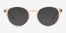 Zoff Clear Orange AcetateEyeglass Frames from EyeBuyDirect, with Tinted Lenses
