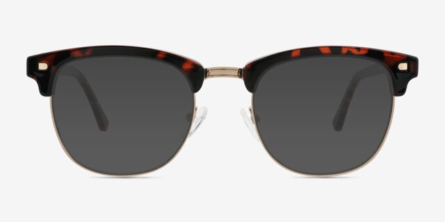 Tate Tortoise Gold PlasticEyeglass Frames from EyeBuyDirect, with Tinted Lenses