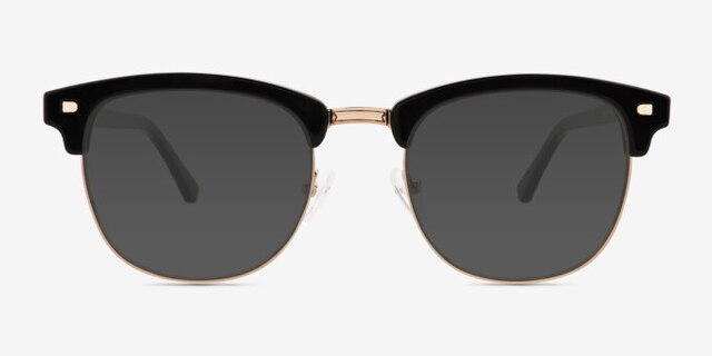 Tate Black Gold PlastiqueMontures de lunettes de vue d'EyeBuyDirect, Avec des Verres Teintés