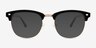Tate Black Gold PlastiqueMontures de lunettes de vue d'EyeBuyDirect, Avec des Verres Teintés