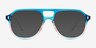 Make Change Blue Pink PlasticEyeglass Frames from EyeBuyDirect, with Tinted Lenses