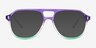 Make Change Purple Green PlastiqueMontures de lunettes de vue d'EyeBuyDirect, Avec des Verres Teintés