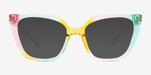 Stand Proud Rainbow Orange PlastiqueMontures de lunettes de vue d'EyeBuyDirect, Avec des Verres Teintés
