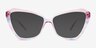 Rise Up Purple Blue PlastiqueMontures de lunettes de vue d'EyeBuyDirect, Avec des Verres Teintés