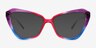 Rise Up Rainbow Purple PlasticEyeglass Frames from EyeBuyDirect, with Tinted Lenses