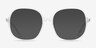 Winefred Transparent PlastiqueMontures de lunettes de vue d'EyeBuyDirect, Avec des Verres Teintés
