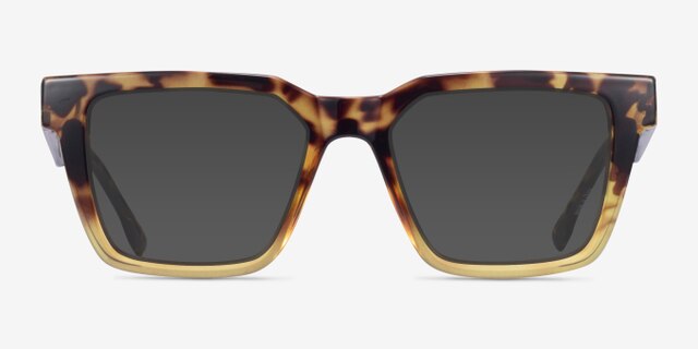 Barclay Tortoise Yellow PlastiqueMontures de lunettes de vue d'EyeBuyDirect, Avec des Verres Teintés