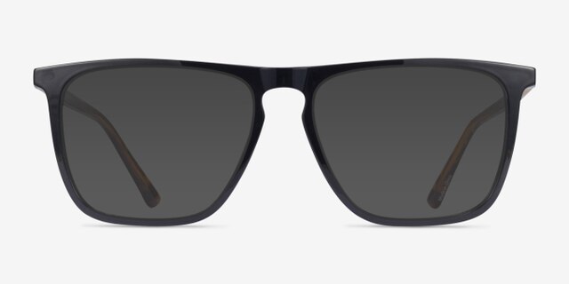Harden Noir PlastiqueMontures de lunettes de vue d'EyeBuyDirect, Avec des Verres Teintés