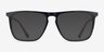 Harden Noir PlastiqueMontures de lunettes de vue d'EyeBuyDirect, Avec des Verres Teintés