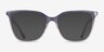 Farina Purple Clear PlasticEyeglass Frames from EyeBuyDirect, with Tinted Lenses