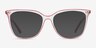 Farina Red Clear PlasticEyeglass Frames from EyeBuyDirect, with Tinted Lenses