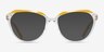 Graeme Clear Yellow PlastiqueMontures de lunettes de vue d'EyeBuyDirect, Avec des Verres Teintés