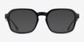 Hardie Noir PlastiqueMontures de lunettes de vue d'EyeBuyDirect, Avec des Verres Teintés