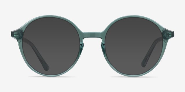 Malkin Vert PlastiqueMontures de lunettes de vue d'EyeBuyDirect, Avec des Verres Teintés