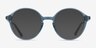 Malkin Bleu PlastiqueMontures de lunettes de vue d'EyeBuyDirect, Avec des Verres Teintés