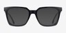 Fletcher Noir PlastiqueMontures de lunettes de vue d'EyeBuyDirect, Avec des Verres Teintés