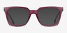Fletcher Violet PlastiqueMontures de lunettes de vue d'EyeBuyDirect, Avec des Verres Teintés