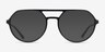 Hara Noir MétalMontures de lunettes de vue d'EyeBuyDirect, Avec des Verres Teintés