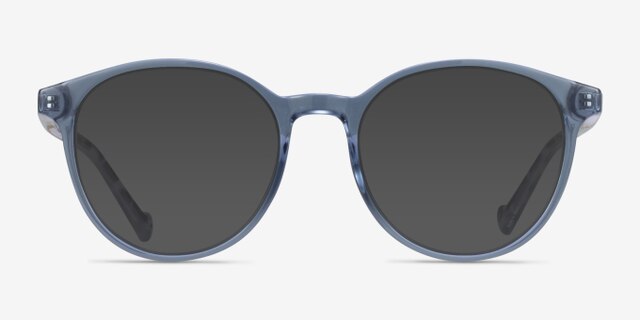 Lasker Bleu PlastiqueMontures de lunettes de vue d'EyeBuyDirect, Avec des Verres Teintés