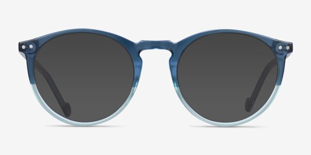Rodina Bleu PlastiqueMontures de lunettes de vue d'EyeBuyDirect, Avec des Verres Teintés
