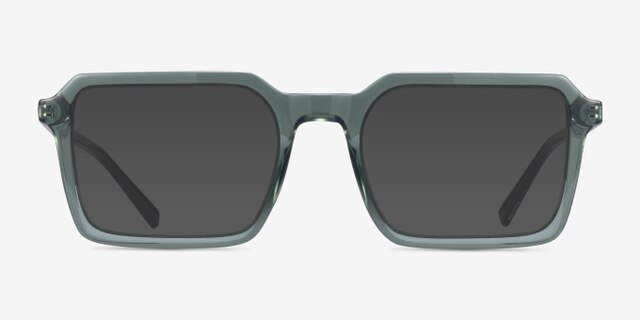 Mikan Vert PlastiqueMontures de lunettes de vue d'EyeBuyDirect, Avec des Verres Teintés