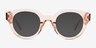 Gillis Coral AcetateEyeglass Frames from EyeBuyDirect, with Tinted Lenses