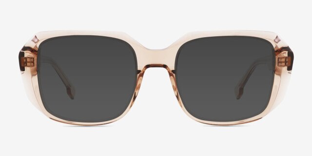 Benedict Brown AcetateEyeglass Frames from EyeBuyDirect, with Tinted Lenses