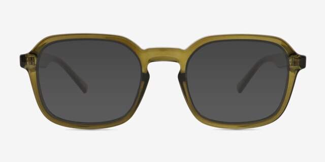 Calvo Green PlasticEyeglass Frames from EyeBuyDirect, with Tinted Lenses