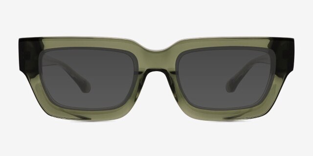 Vespera Green AcetateEyeglass Frames from EyeBuyDirect, with Tinted Lenses
