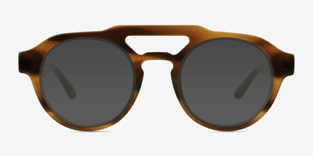 Reverie Striped AcetateEyeglass Frames from EyeBuyDirect, with Tinted Lenses