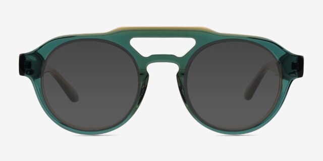 Reverie Green AcetateEyeglass Frames from EyeBuyDirect, with Tinted Lenses