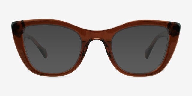 Odyssey Brun AcétateMontures de lunettes de vue d'EyeBuyDirect, Avec des Verres Teintés