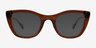 Odyssey Brun AcétateMontures de lunettes de vue d'EyeBuyDirect, Avec des Verres Teintés
