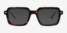 Quinlan Tortoise AcetateEyeglass Frames from EyeBuyDirect, with Tinted Lenses