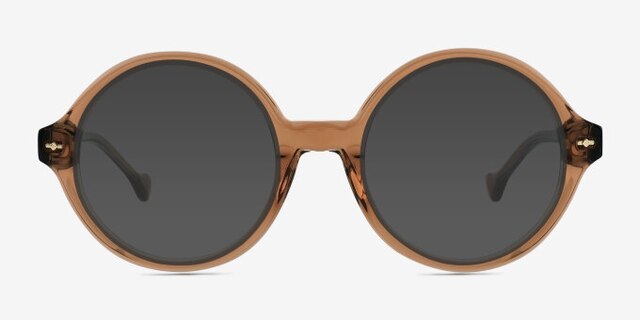 Ashford Brown AcetateEyeglass Frames from EyeBuyDirect, with Tinted Lenses