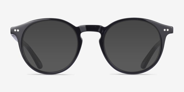Envelope Black AcetateEyeglass Frames from EyeBuyDirect, with Tinted Lenses