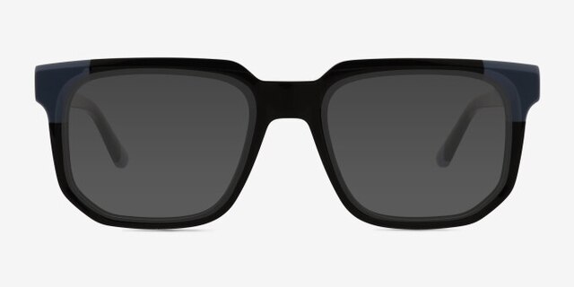 Nyx Black Blue AcétateMontures de lunettes de vue d'EyeBuyDirect, Avec des Verres Teintés