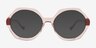 Cirius Pink AcetateEyeglass Frames from EyeBuyDirect, with Tinted Lenses
