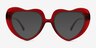 Endless Love Red AcetateEyeglass Frames from EyeBuyDirect, with Tinted Lenses