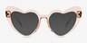 Heartfelt Champagne PlastiqueMontures de lunettes de vue d'EyeBuyDirect, Avec des Verres Teintés