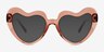 Sweetie Coral PlasticEyeglass Frames from EyeBuyDirect, with Tinted Lenses