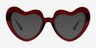 Sweetie Burgundy PlasticEyeglass Frames from EyeBuyDirect, with Tinted Lenses