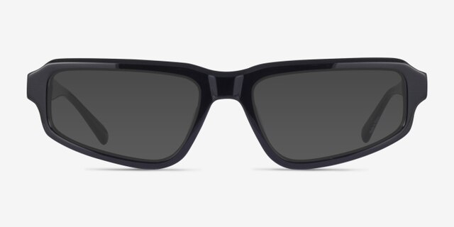 Pulse Black AcetateEyeglass Frames from EyeBuyDirect, with Tinted Lenses