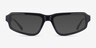 Pulse Black AcetateEyeglass Frames from EyeBuyDirect, with Tinted Lenses