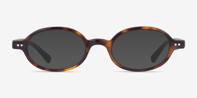 Groundbreaker Tortoise AcetateEyeglass Frames from EyeBuyDirect, with Tinted Lenses